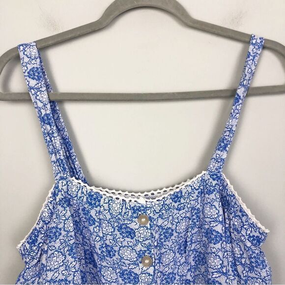 FREE PEOPLE | Sweet Caroline Ruffled Layered Cropped Tank Top Women’s Size Small - Picture 6 of 11